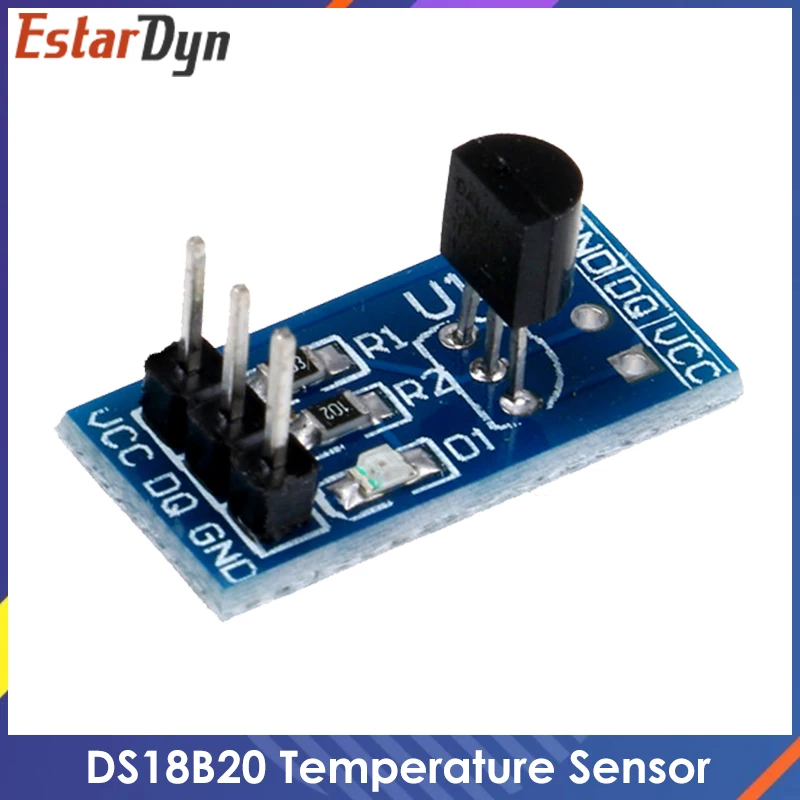DS18B20 vieno miesto skaitmeninis temperatūros matavimo jutiklio modulis arduino 0