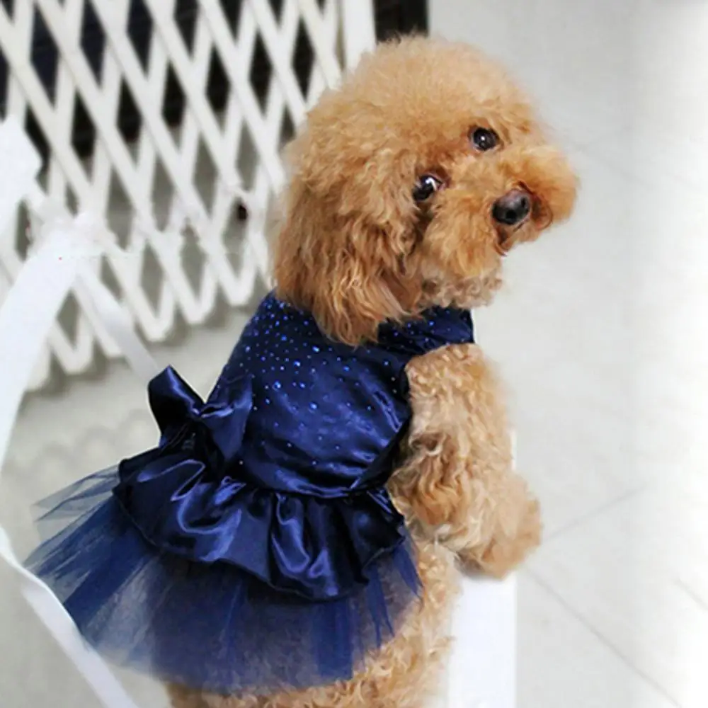 Prabanga Princesė Vestuvių Šuo Suknelės Maži Šunys China Marškinėliai Vasarą, Pavasarį Suknelė Šunų Drabužius Čihuahua kalytė Šuniukų Drabužiai 1