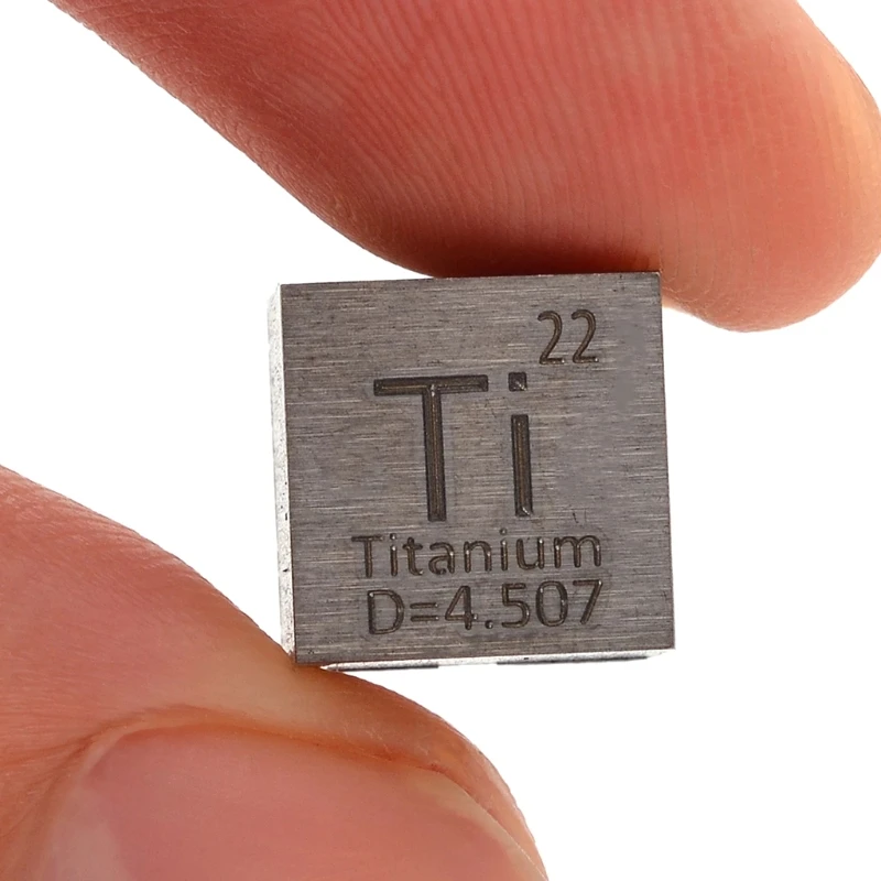 Iki 99,5% Gryno Titano Kubo Ti Bloko Metalo Raižyti Elementų Periodinės Lentelės Prekių N58A 1