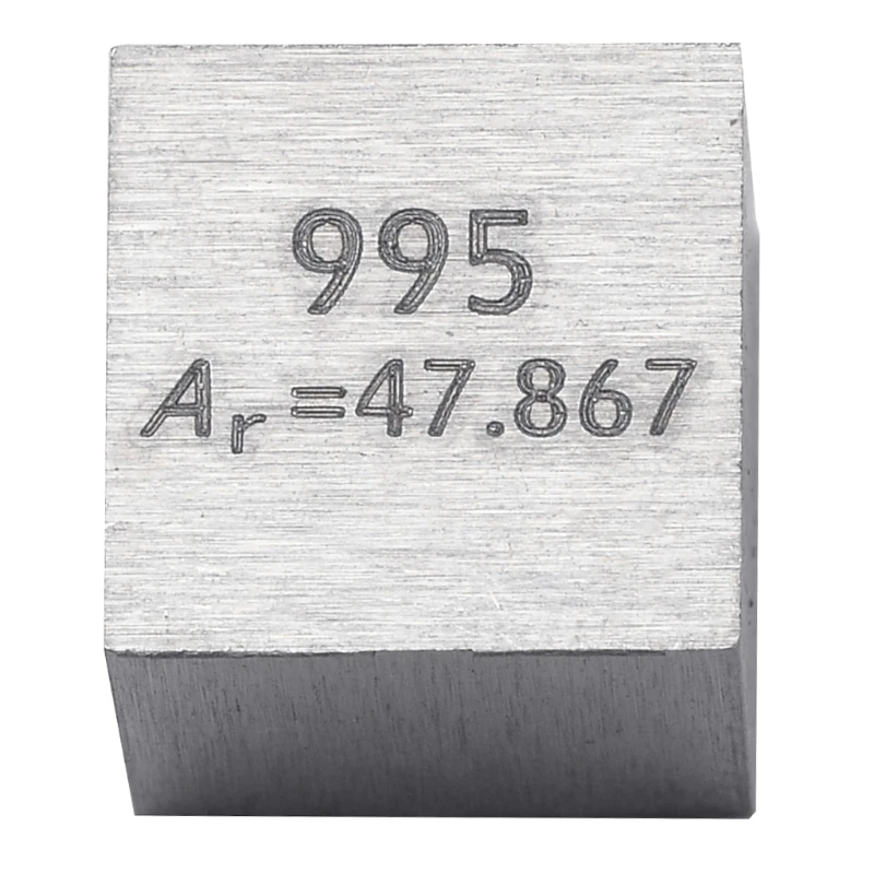 Iki 99,5% Gryno Titano Kubo Ti Bloko Metalo Raižyti Elementų Periodinės Lentelės Prekių N58A 5