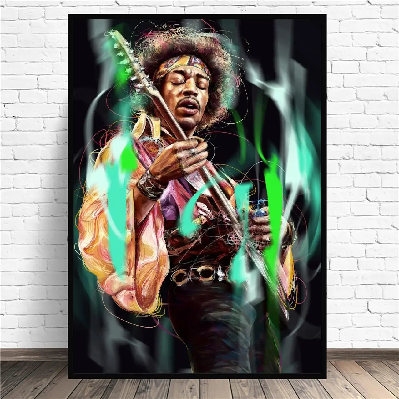 Jimi Hendrix Muzikos Dainininkė Meno Drobė Plakatas Spausdinimo Namų Dekoro Tapyba Be Rėmelio 3