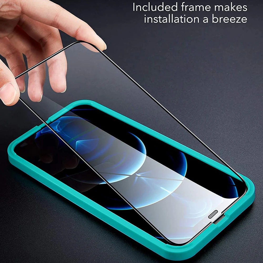 Visą Grūdintas Stiklas iPhone 12 Mini 11 X XR XS MAX Ekrano Apsauginis Stiklas ant iPhone5s 6 6s Plius 7 8 Plus SE 2020 m., 5 Raštas 5