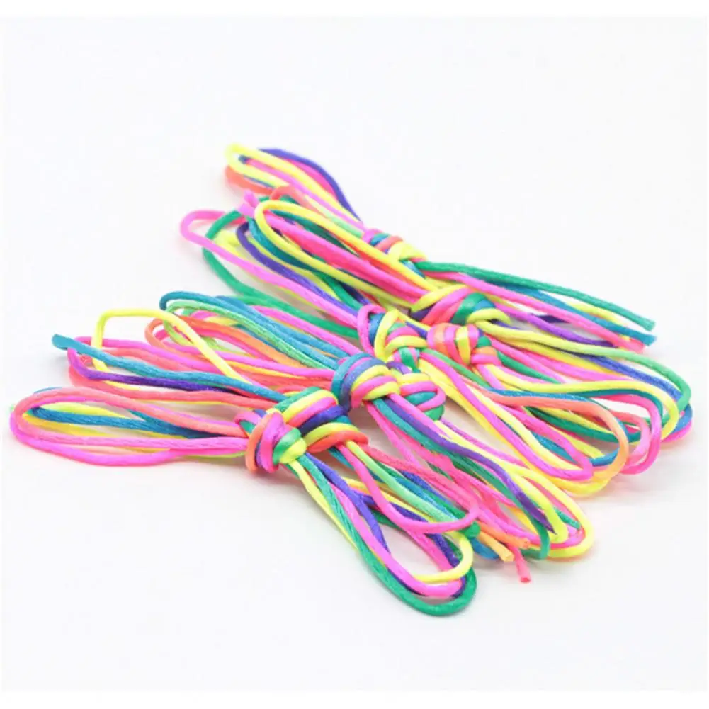 20pcs Seven Colors Dirty Braided Hair Color Rope Children's Ribbons Female Geaddress Head Rope Ribbon Fabric Hip-hop Hair String 0