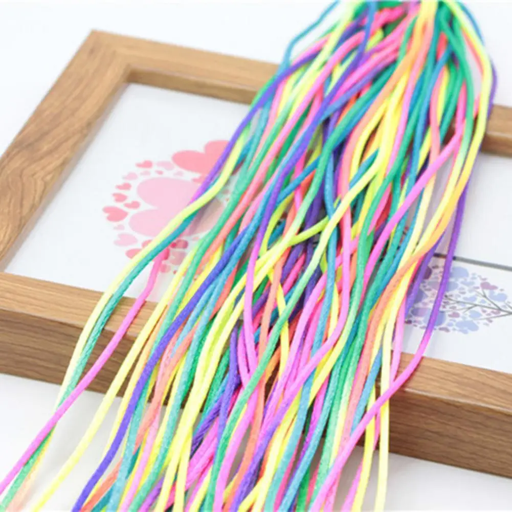 20pcs Seven Colors Dirty Braided Hair Color Rope Children's Ribbons Female Geaddress Head Rope Ribbon Fabric Hip-hop Hair String 3