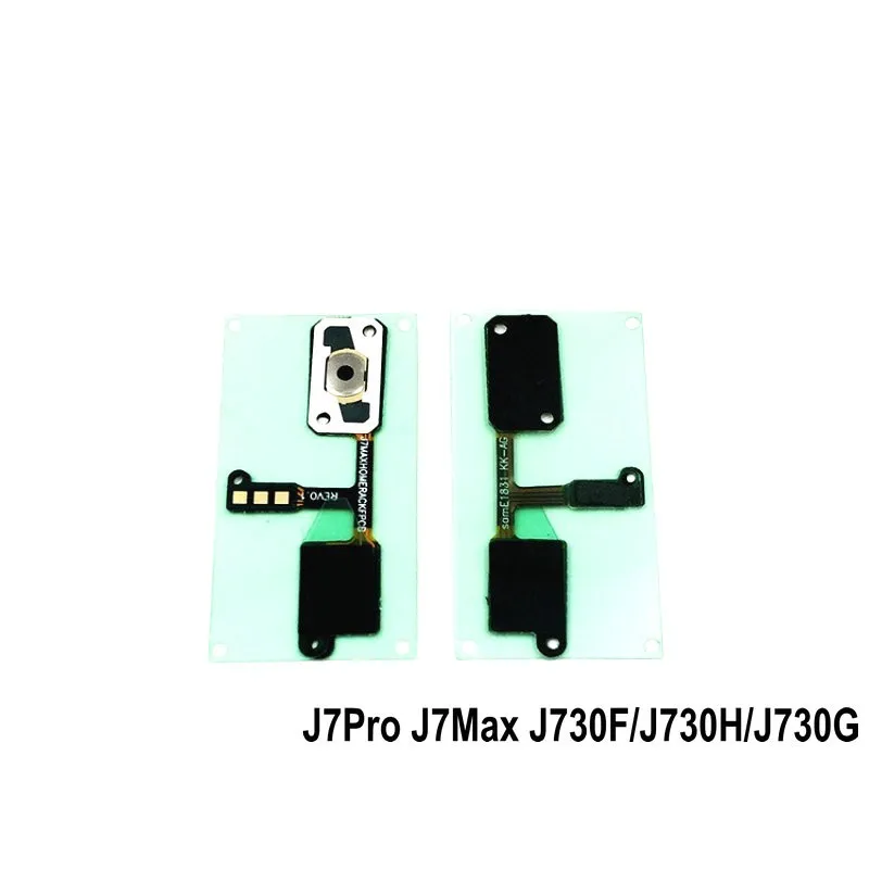 Home Mygtukas klaviatūra Jutiklis Audio jungtis Ausinių Flex Kabelis Samsung Galaxy J7Pro/J7Max J730F/H/G atsarginės dalys 0