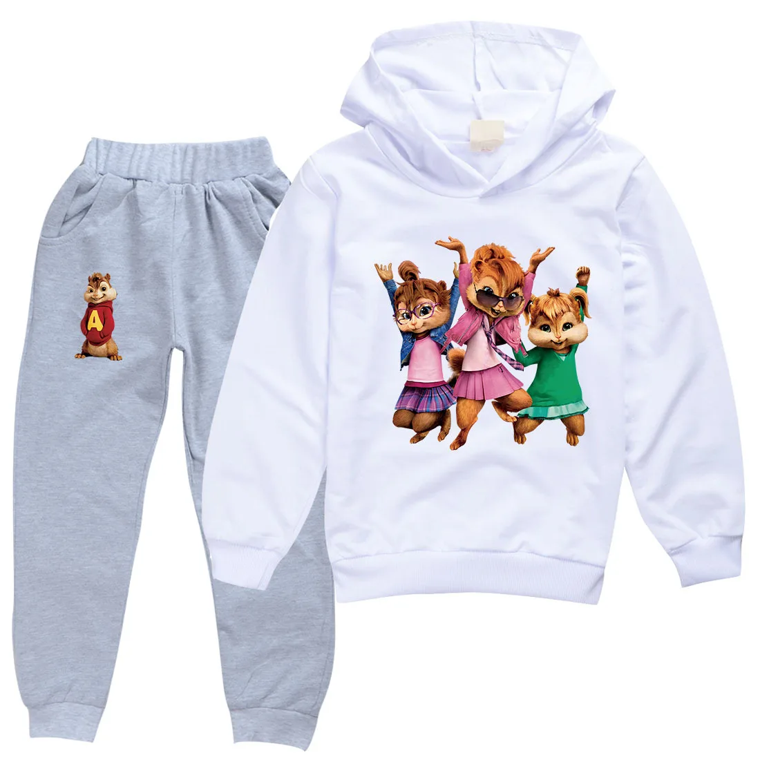 Alvin and The Chipmunks Marškiniai, Kostiumas Bamblys Mergina Patenka Drabužius 2021 Mokyklos Mergina Aprangą Marškinėlius 3t Berniuko Drabužių Paauglių Hoodies 2