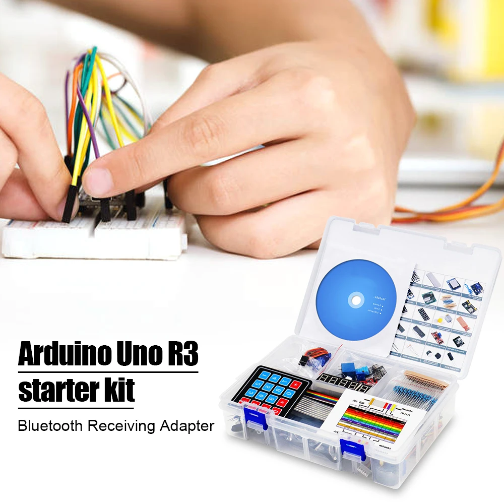 Pilnas Starter Kit for Arduino UNO R3 su Stepper Motorinių Garso Jutiklis 1