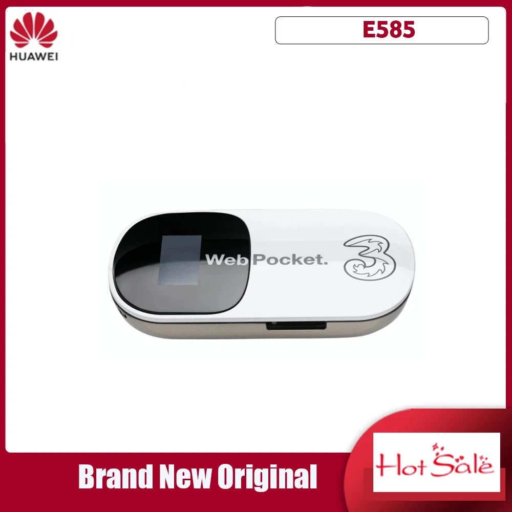 Atrakinta Huawei E585 3G Maršrutizatorius Mobile Hotspot Kišenėje MiFi Belaidžio Automobilių WiFi Modemas su SIM Kortelės Lizdas 3