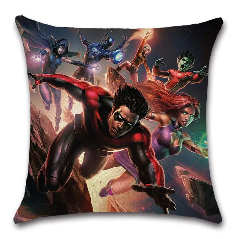 Superherojus teisingumo Filmus plakatas atspausdintas Pagalvėlė Padengti dekoratyvinių Namų sofos, kėdės, automobilių sėdynės draugas biuro, miegamojo dovana užvalkalas 2