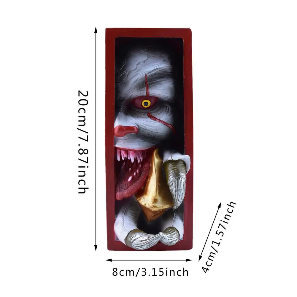 Derva Skulptūra Peeping Lentynoje Monstras Statulėlės, Papuošalai Lentynoje Asmeninį Bookends Siaubo Helovinas Deco 1