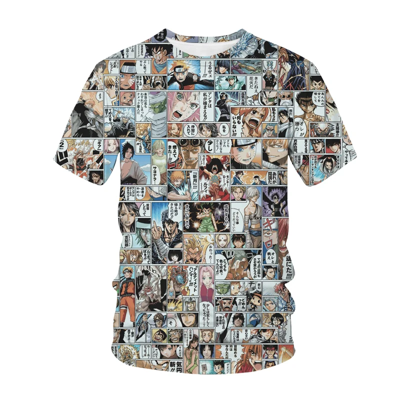Anime Komiksų 3D Print T-Shirt Anime One Piece Vyrai Moterys Mados Streetwear O-Neck T Shirt Harajuku Tees Viršūnes Vyrų Tshirts Drabužiai 3