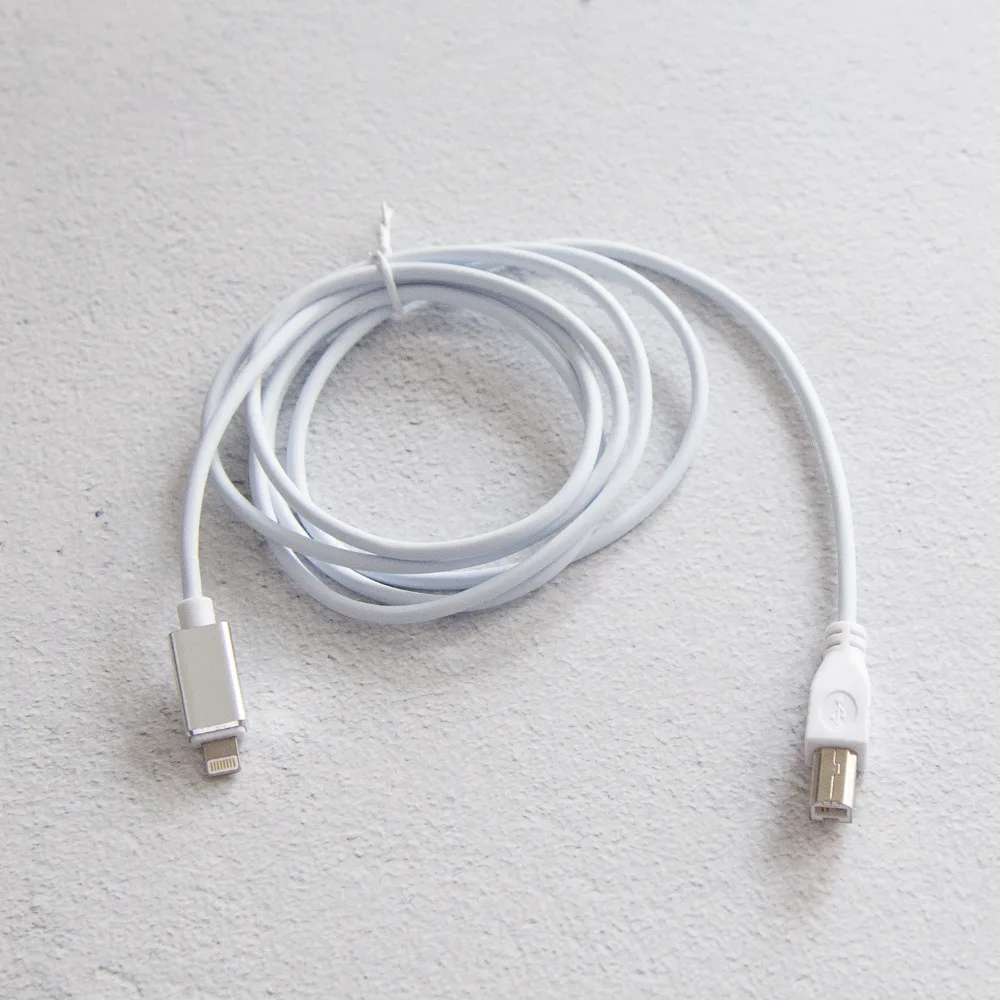 1m 8Pin adapteris su USB B tipo adapteris OTG kabeliu vyrų vyrų 