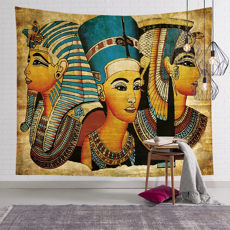 Namų Dekoro Egipto faraono aliejaus tapybai Gobelenas Sienos kabo audinio kambarį fono sienos aikštės Jogos paplūdimio rankšluostį kilimėlis 0