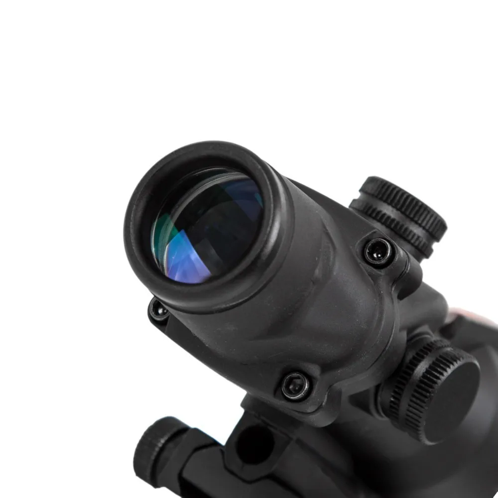 4X32 Medžioklės Riflescope Nekilnojamojo Fiber Optics Grenn Red Dot Apšviestas Išgraviruotas Tinklelis Taktinis Optinės Akyse 3