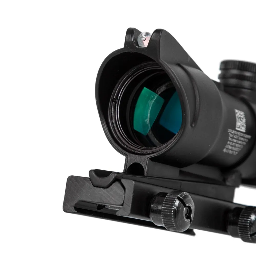 4X32 Medžioklės Riflescope Nekilnojamojo Fiber Optics Grenn Red Dot Apšviestas Išgraviruotas Tinklelis Taktinis Optinės Akyse 5