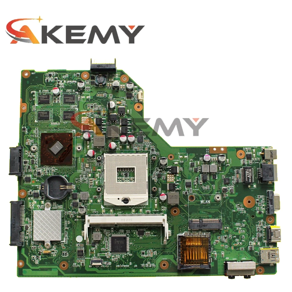K54LY HD7470M 1GB Mainboard REV2.1 ASUS K54H X54HR K54LY K54HR Nešiojamas plokštė HM55 DDR3 PGA989 60-N9EMB1000-A14 Išbandyti 1