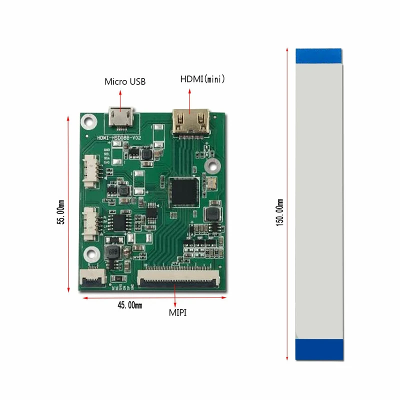 8.8 colių IPS 1920×480 LCD ekranas HSD088IPW1-B00 ekranas MIPI HDMI USB vairuotojo lenta Stebėti Žaidimų PC 4