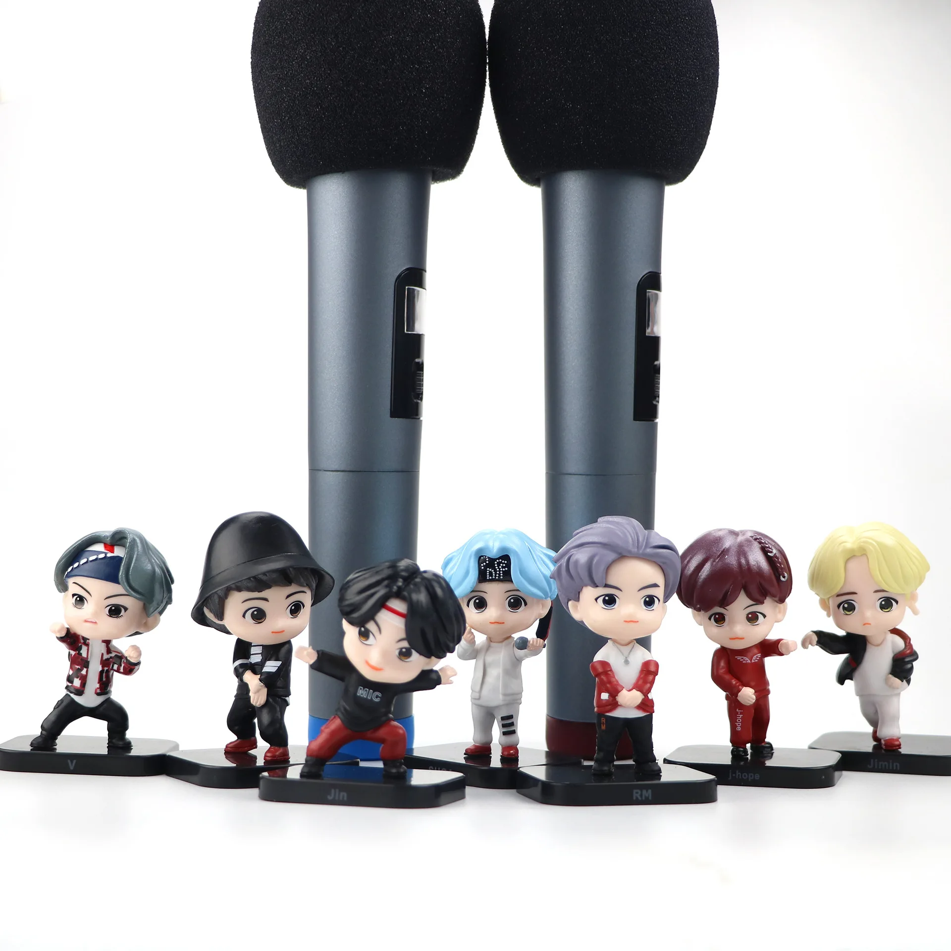 Naujas Korėjos Berniukas Grupių Lėlės Modelį Mielas Anime Simbolių KPOP Žvaigždžių Dievaitis, Mini PVC Duomenys Kalėdų, Gimtadienio Dovana, Žaislai Vaikams 0