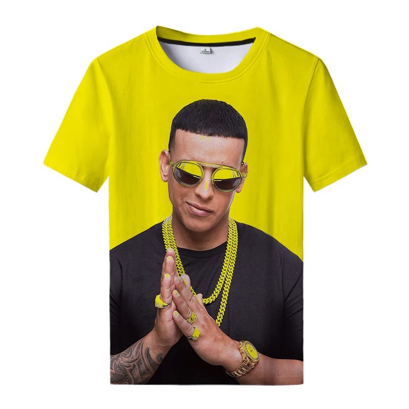 Daddy Yankee 3d Print T Shirt Vyrams, Moterims, Juokingi Marškinėliai, Unisex Vasaros Berniukas Spausdinti Moterų Topai 4