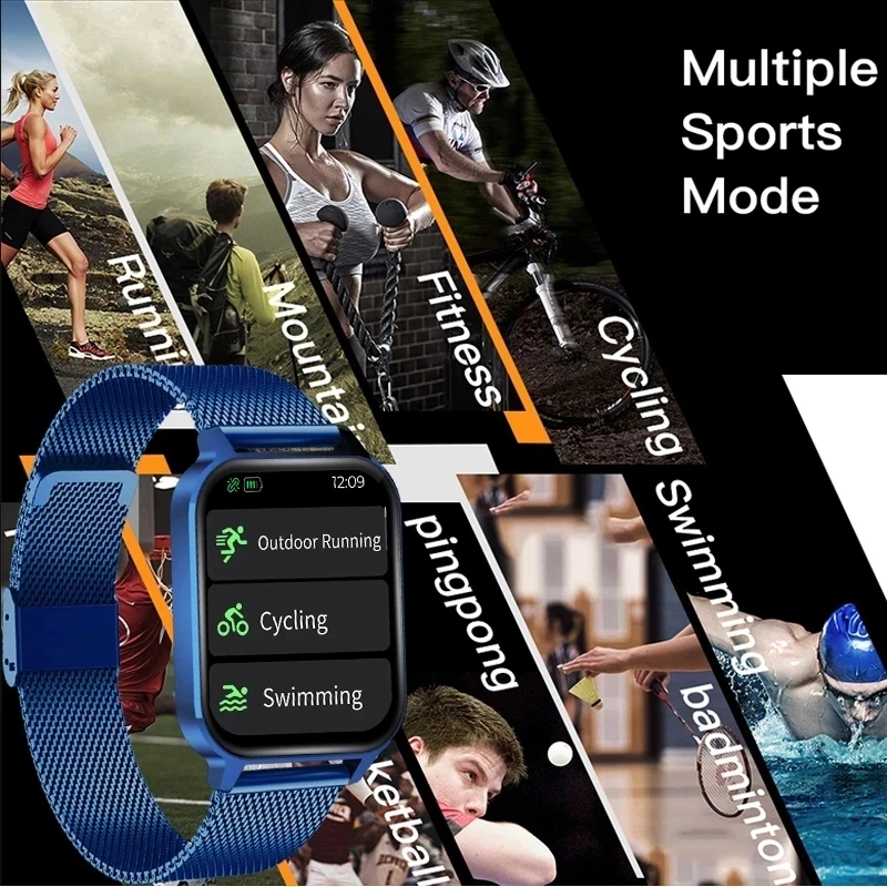 LIGE 2021 Naujas Smart Žiūrėti Fitness Tracker Širdies ritmo Monitorius Skambučių Priminimas Sporto Smart Laikrodžiai Vyrams, Moterims Smartwatch 