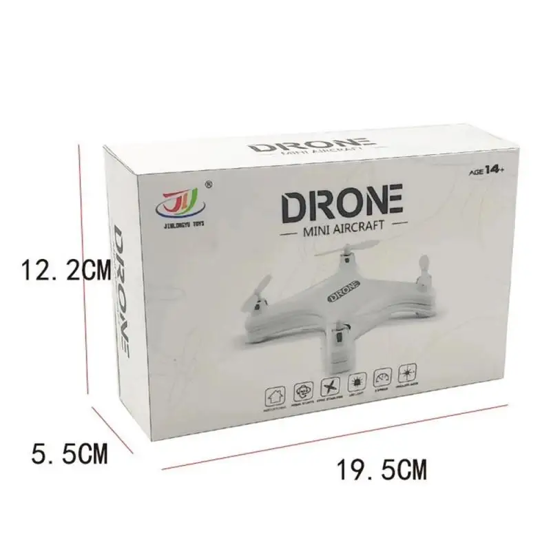 Mini Drone Keturias ašis RC Lėktuvų 2.4 G Nuotolinio Valdymo pulto LED Kišenėje Drone Vaikų Dovanų 5