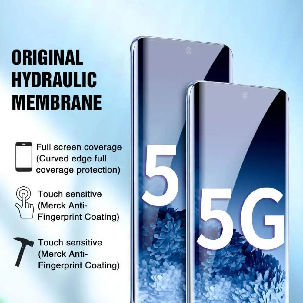 5G Pilnas draudimas 600D Hidrogelio Plėvelės Samsung Galaxy S20 Ultra S10e S8 S9 Plus Pastaba 9 10 Pro Screen Protector 1