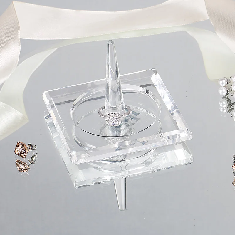 H&D 6 Stilius Crystal Žiedą Turėtojas Figūrėlės Papuošalai, Dekoratyviniai Ekranas Vestuvių ar Sužadėtuvių Žiedai, Auskarai ar Apyrankės 1