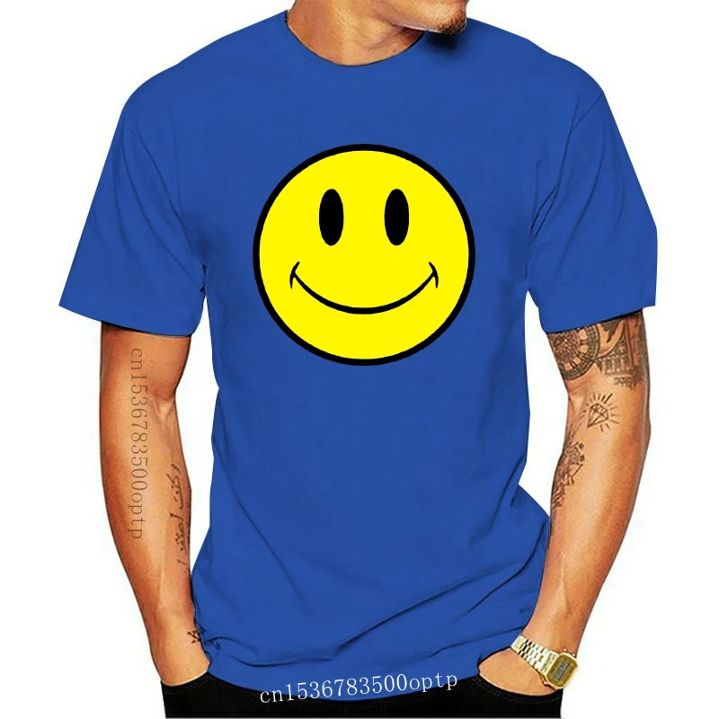 Vasaros T Shirt Mens rūgšties namas marškinėliai smiley veido 4