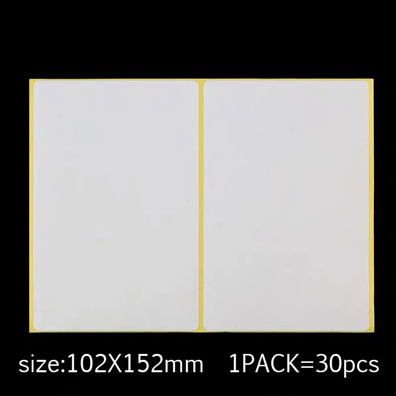 Naujas Lipni Lipni Balta Etiketė Rašyti Vardas Lipdukai Tuščias įrašas Etiketės 102x152mm 1