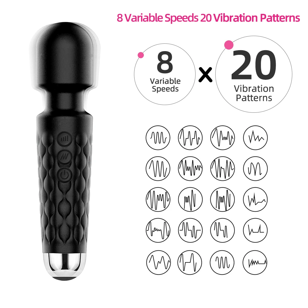 Belaidžio Vibratorių AV Vibratoriai USB Mokestis Didelis AV Stick Moterų G Spot Massager Klitorio Stimuliatorius Suaugusiųjų Sekso Žaislai Moters Lyties Pro 1