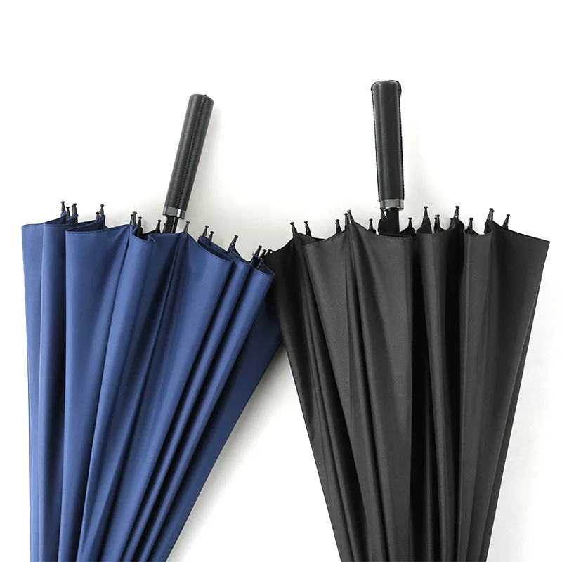 Moterų Parapluie Verslo Skėtis Vyrų Kokybės 24K Stipraus Vėjo Glassfiber Rėmas Medinis Ilga Rankena Skėtis 5