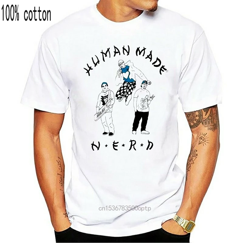 RIBOTAS LEIDIMAS!! N. E. R. D X Žmogaus Padarė ComplexCon T-Shirt Mens JAV Dydis S 2XL Didmeninė Tee Marškinėliai 3