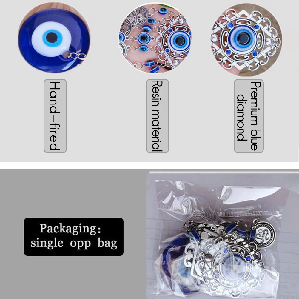 Evil Eye Pakabučiai Amuletas Mėlyno Stiklo turkijos Sienos Kabo Dekoro Namų Kambarį Automobilių dekoro priedai 1