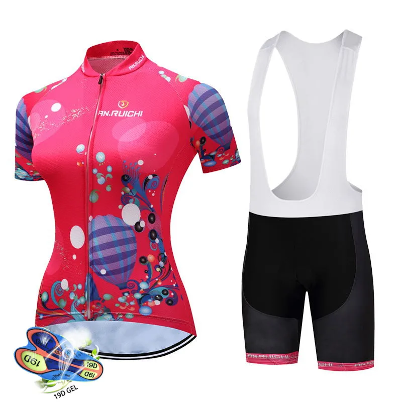 2021 m. vasarą naujosios ponios MTB dviračių džersis kostiumas moterims trumpas rankovėmis drabužius greitai džiovinimo kvėpuojantis Ropa Ciclismo sportinę aprangą 4