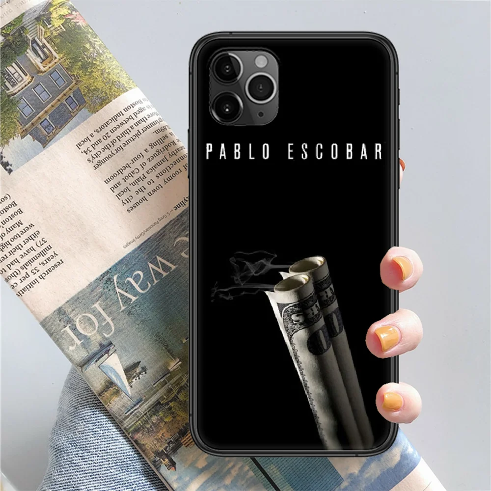 Pablo Escobar Narcos Telefono Padengti Korpuso iphone 5 5s se 2 6 6s 7 8 12 mini plus X XS XR 11 PRO MAX black 3D atsparus vandeniui 1