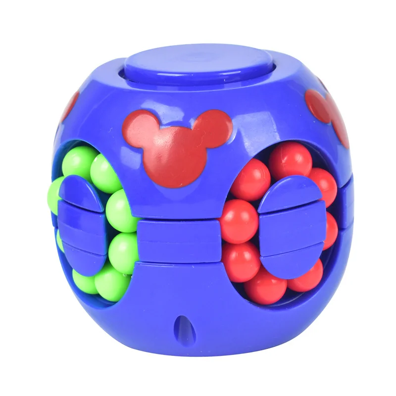 ZK60 2 IN 1 Pirštų galiukais pirštų suktuko žaislą magic Cube Piršto Gyro įtempių kūrybos galvosūkiai magija pupelės žaislas, Vaikas, Dovana, Žaislai 0