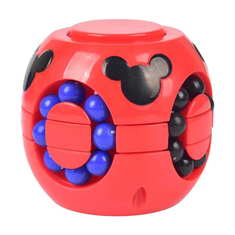 ZK60 2 IN 1 Pirštų galiukais pirštų suktuko žaislą magic Cube Piršto Gyro įtempių kūrybos galvosūkiai magija pupelės žaislas, Vaikas, Dovana, Žaislai 1