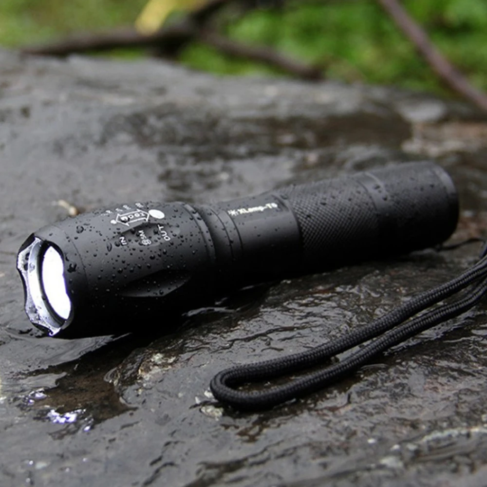 Galingas Įkraunamas Mini LED Žibintuvėlis USB Tiesioginis Mokestis Powerbank Cree T6 Taktinis Žibintuvėlis 18650 Žibintas Pėsčiųjų, Kempingas 5