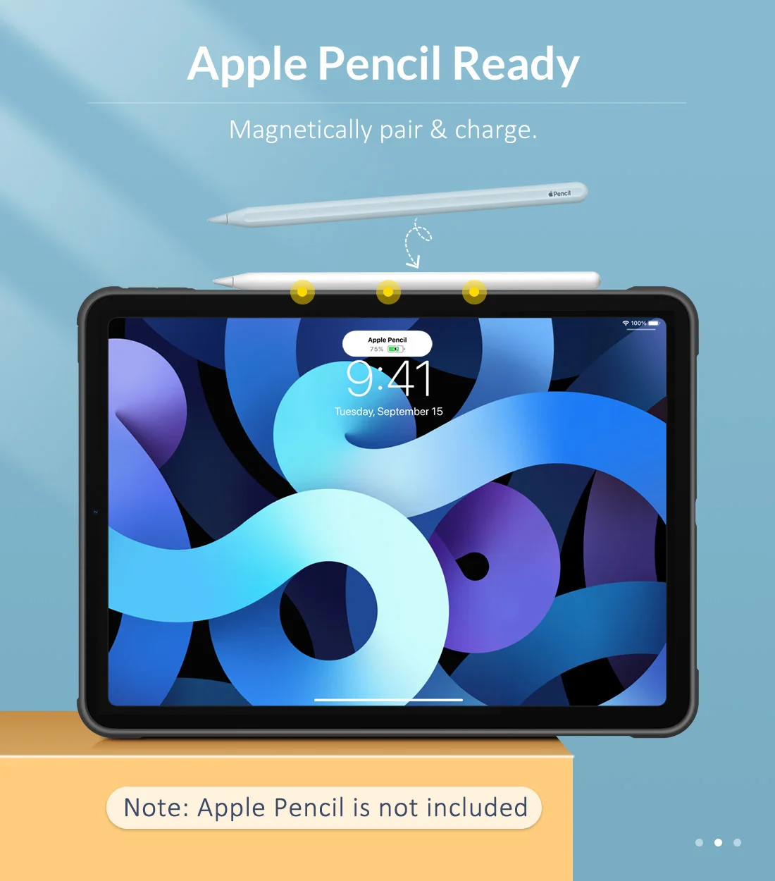 Case For iPad Oro 4th Gen 2020 Lankstus TPU Apvalkalas su Oro Pagalvė, Šoniniai Bamperis,Plonas Skaidrus Sunku VNT Galinio Dangtelio iPad 10.9 3
