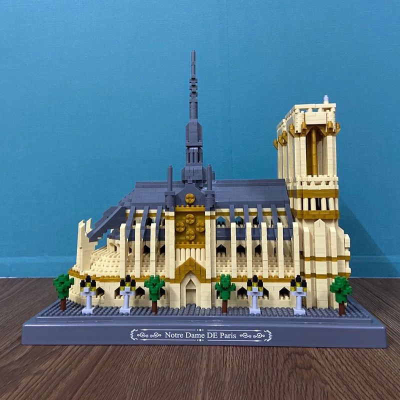 YZ 076 Pasaulio Architektūros Notre Dame de Paris Bažnyčios Muziejus Medis 