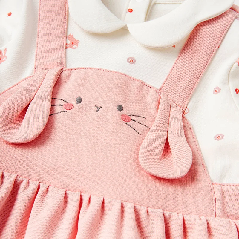 DBM16332 dave bella pavasario baby girl ' s cute cartoon kratinys suknelė vaikų mados šalis suknelė vaikams kūdikiams lolita drabužiai 3