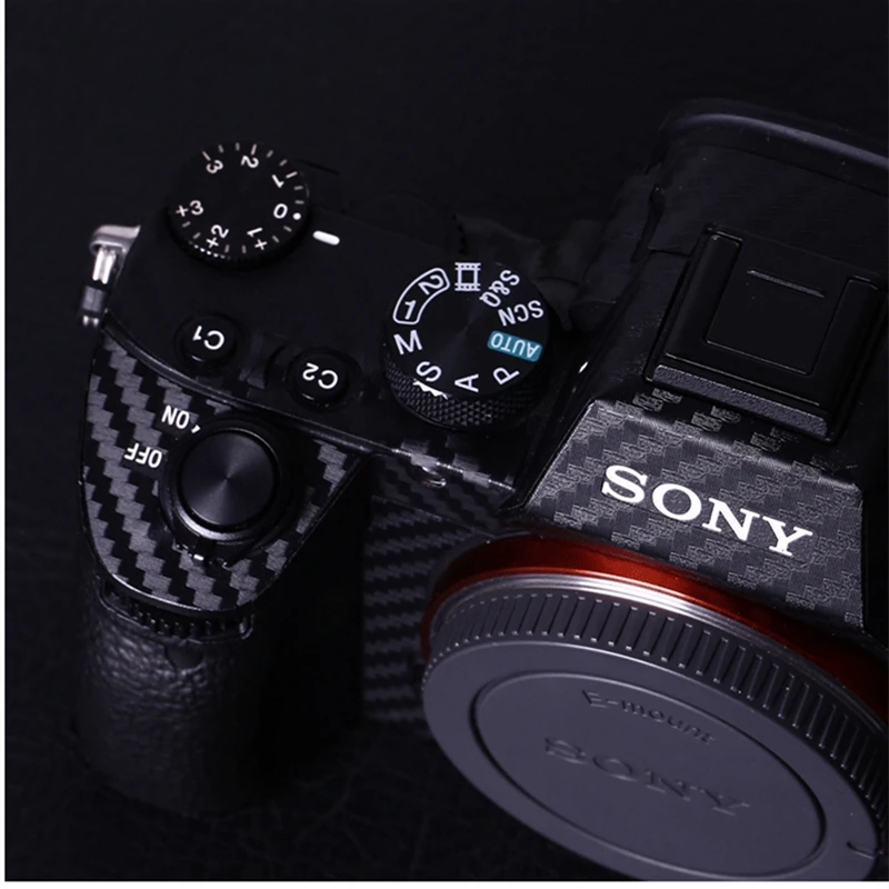 A7III Camera Anti-Scratch Fotoaparato korpuso Dangtelį Kino Lipdukas Sony A7II A7R3 A7 III A7IV A7RIV vaizdo Kameros Apsauginė Odos Pleistras 0
