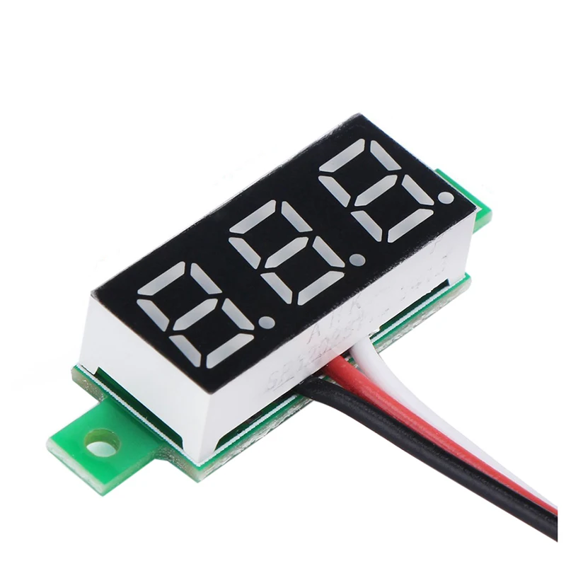 Raudonas LED Panel Display Digital Voltmeter Mažas 0.36 colių DC 0~~100V 12V Automobilių Automobilių Battery Monitor Įtampos Matuoklis Daviklis 0