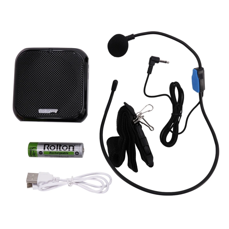 Rolton K400 Nešiojamų Balso Stiprintuvo, Stiprintuvas su Line Mikrofonas Garsiakalbis FM Radijas MP3 Mokytojų Rengimo 4