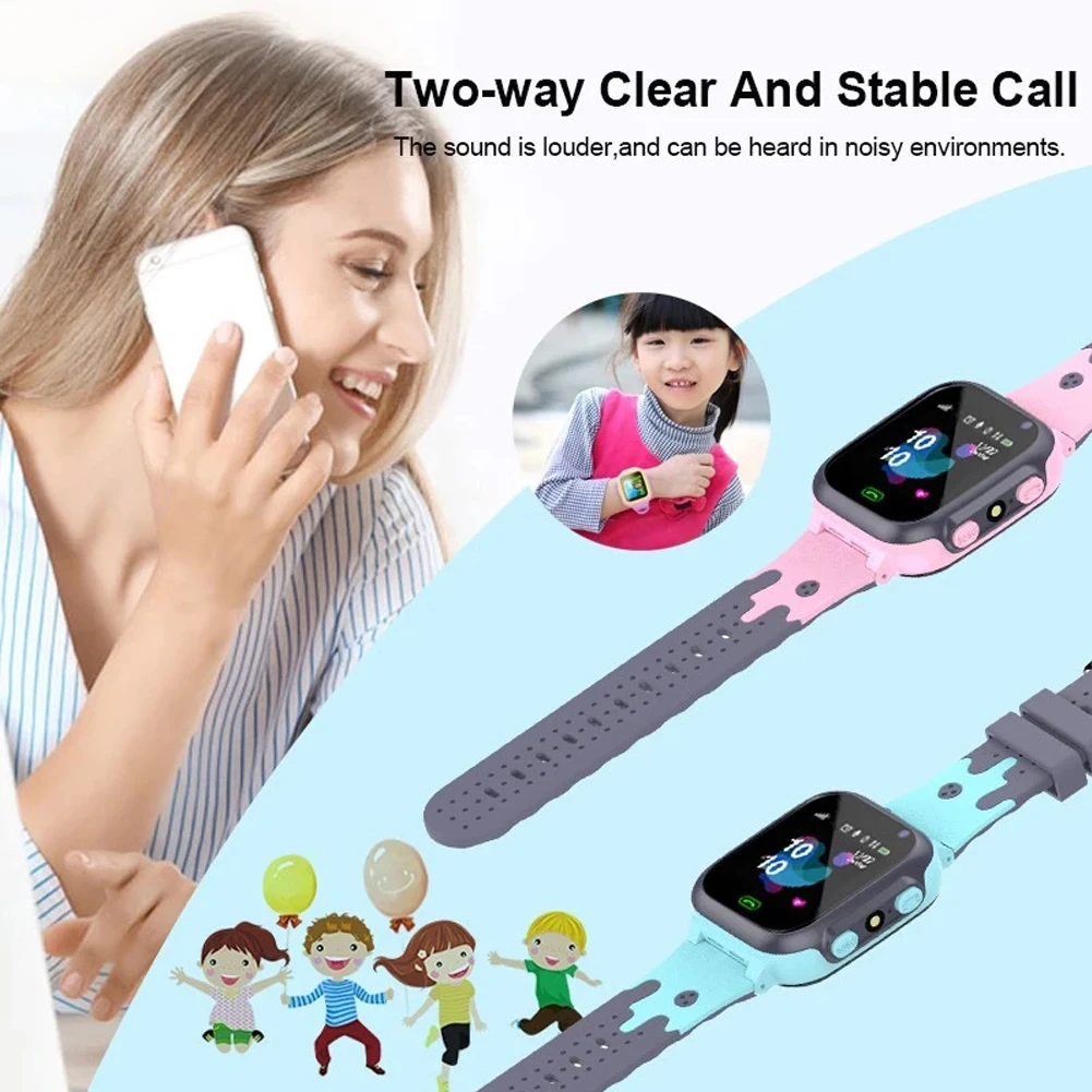 Vaikai Laikrodžiai Skambinti į Vaikų Smart Žiūrėti Vaikams SOS Vandeniui Smartwatch Laikrodį SIM Kortelės buvimo Vietą Tracker Vaikui Žiūrėti Berniukas Mergaičių 5