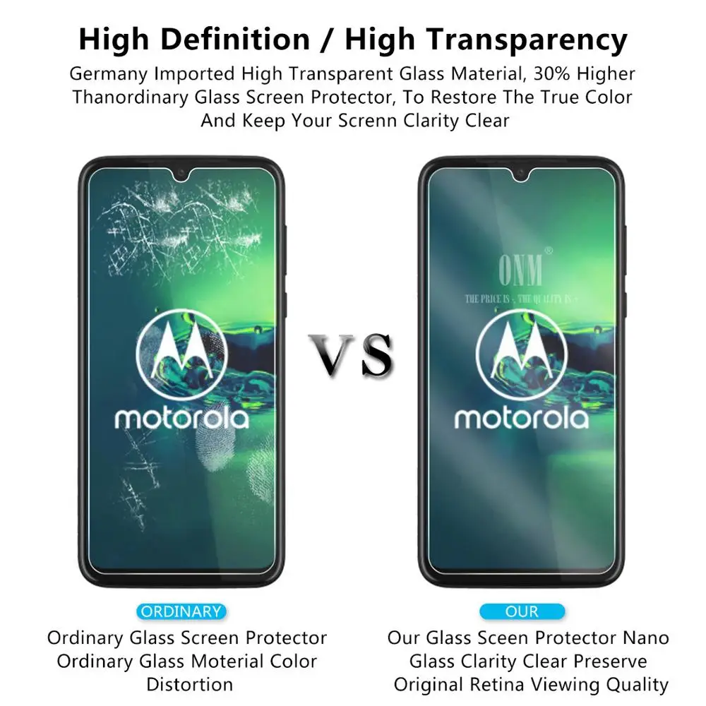 2vnt G8 Grūdintas Stiklas Motorola Moto G8 Screen Protector 9H Grūdintas Stiklas Motorola Moto G8 Apsauginės Plėvelės 5