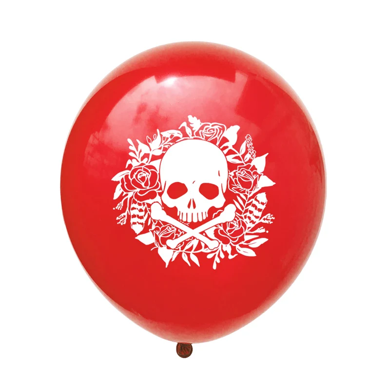 15pcs12inch kaukolė lateksiniai balionai Helovinas piratų oro globos piratai tema gimtadienio apdailos prekių vaikams, žaislų Spalvotų 3