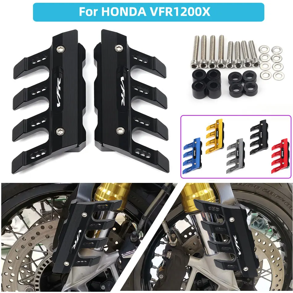 Su Logotipu, HONDA VFR1200X Motociklo CNC Aliuminio mudguard šoninės apsaugos blokas priekinis sparnas anti-rudenį slankiklį Priedai 5