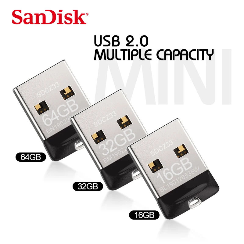 Originalios SanDisk CZ33 Pen Drive 16GB 32GB 64GB USB flash drive, 16 32 64 128 GB USB 2.0 memory stick U Disko Raktas Pendrive PC 4