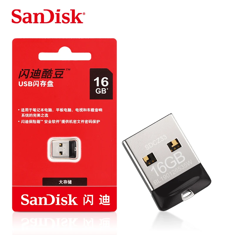 Originalios SanDisk CZ33 Pen Drive 16GB 32GB 64GB USB flash drive, 16 32 64 128 GB USB 2.0 memory stick U Disko Raktas Pendrive PC 5